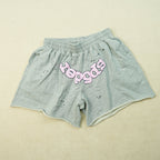 Sp5Der Og Web Logo Sweat Short Heather Grey