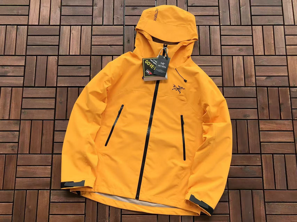 Arc'teryx Yellow Hooded Jacket