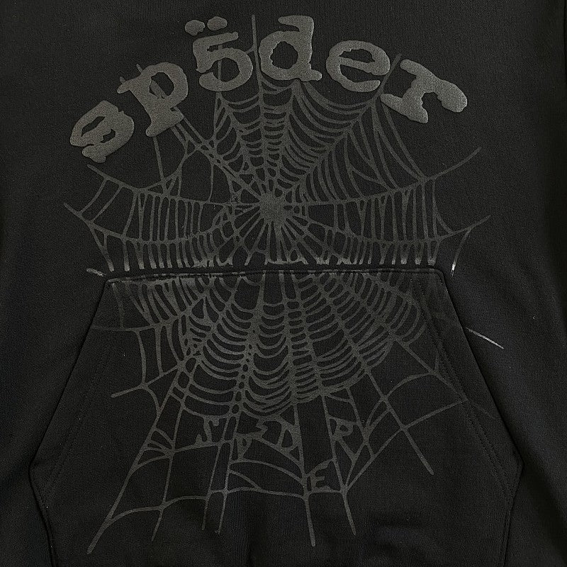 Sp5der Phantom Web Hoodie Black