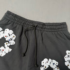 Rhinestone Cotton Wreath Shorts