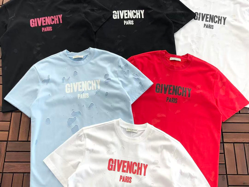 Multi Color Paris Logo Givenchy T-Shirt