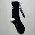 Black Crew Socks with Logo Detail