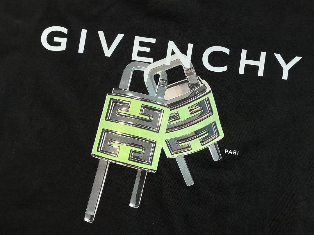 Black Green Graphic Givenchy T-Shirt