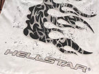 White Black Flame Graphic Hellstar T-Shirt