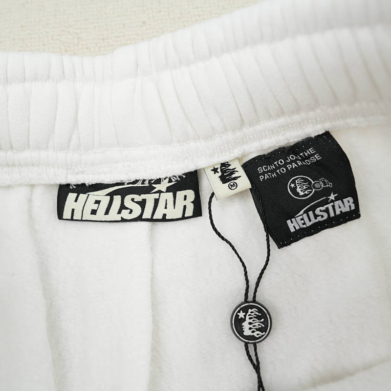 Hellstar Flame Shorts White