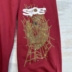 Sp5Der Logo Sweatpant Maroon