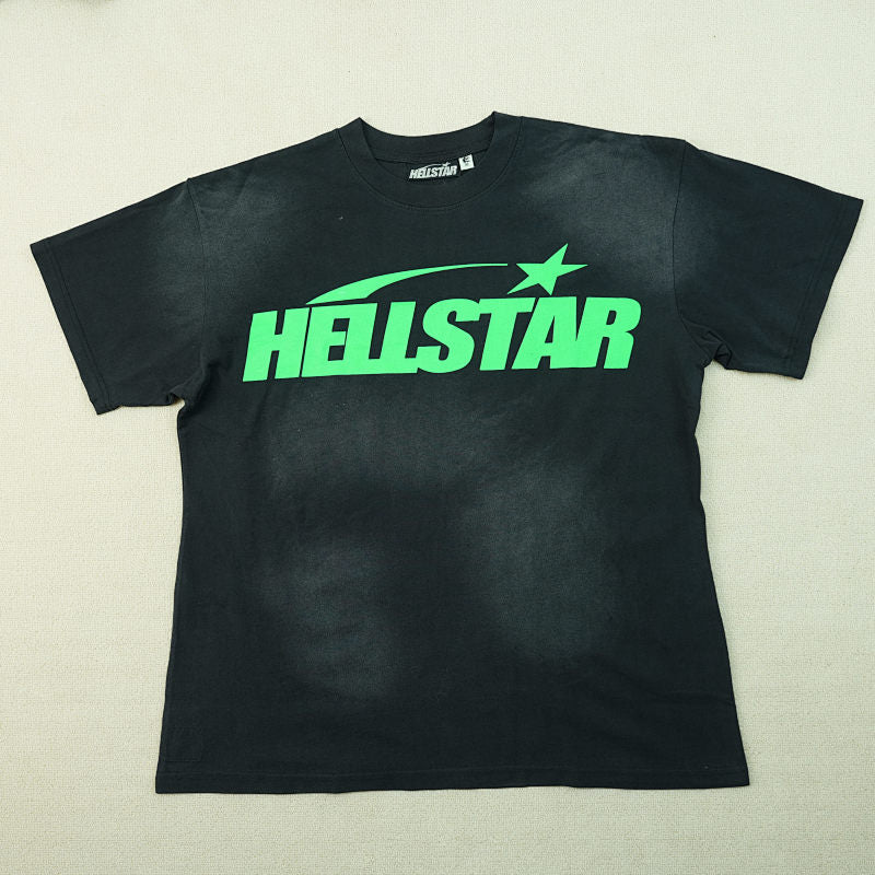Hellstar Classic T-Shirt (Regular Print) Black/Green