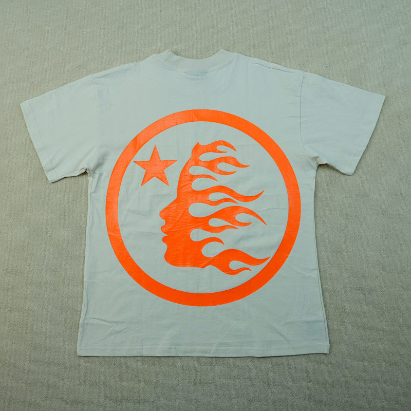 Hellstar Classic T-Shirt (Regular Print) White/Orange