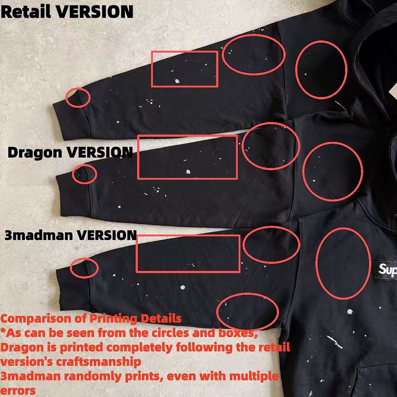 Unknown Brand Black Sweatshirt Cuff Comparison
