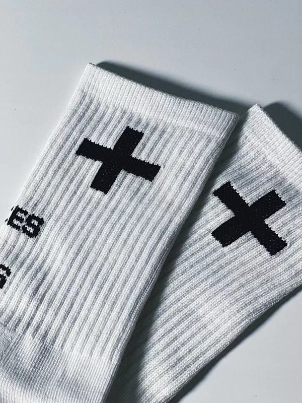 Cross Logo Crew Socks Four Color Set