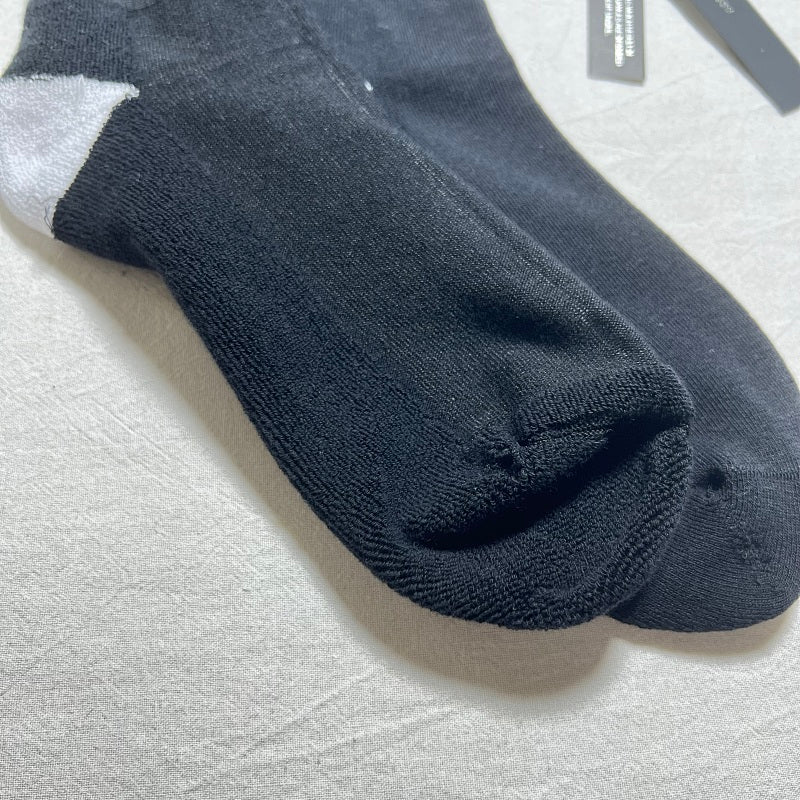 Black Crew Socks with Logo Detail