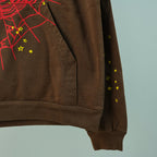 Sp5der Web Hoodie Brown