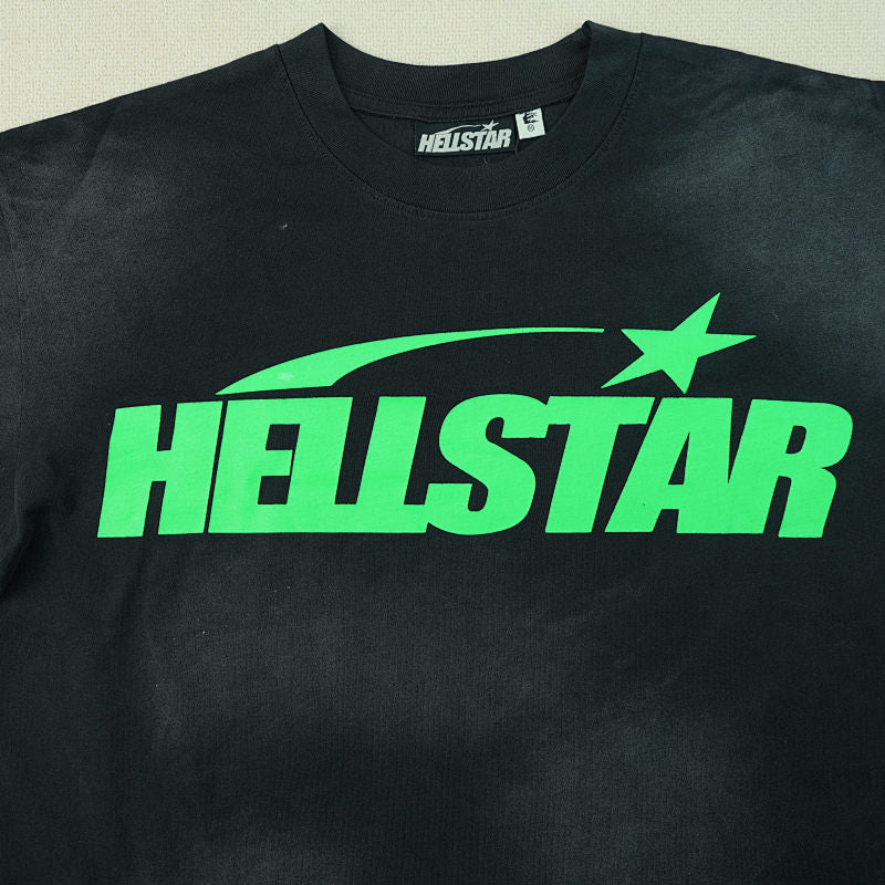Hellstar Classic T-Shirt (Regular Print) Black/Green