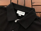 Lacoste Black Grey Slim-Fit Polo Shirt