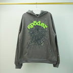 Sp5der Wait Web Hoodie Slate Grey