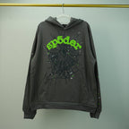 Sp5der Wait Web Hoodie Slate Grey