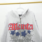 Sp5Der Atlanta Full Zip Hoodie Heather Grey