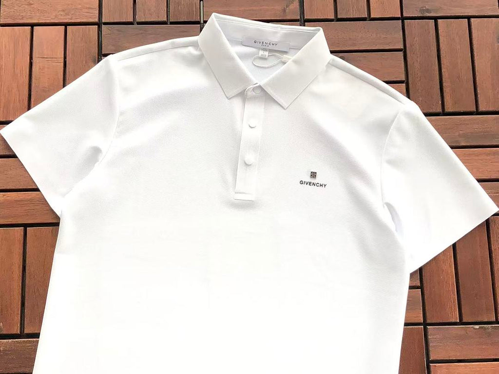 White Small Logo Polo Shirt