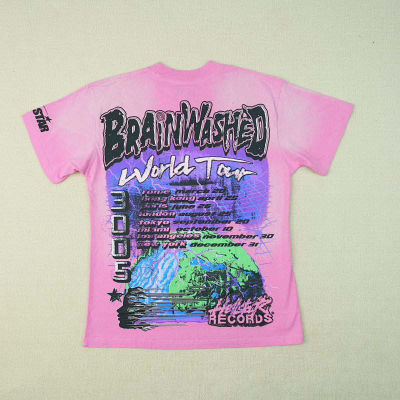 Hellstar Brainwashed World Tour T-Shirtpink