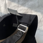 Black Baseball Cap with ICON Graphic Print
