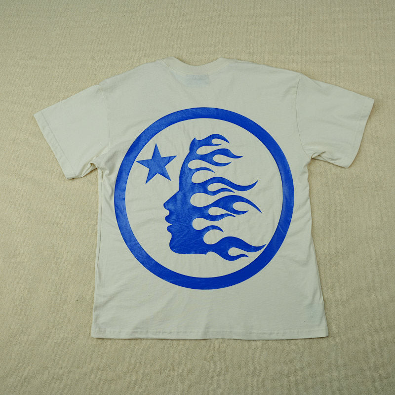 Hellstar Gel Sport Logo T-Shirt White/Blue