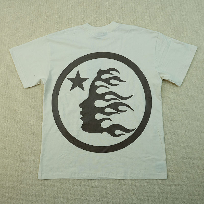 Hellstar Classic T-Shirt (Regular Print) White/Brown
