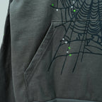 Sp5der Wait Web Hoodie Slate Grey
