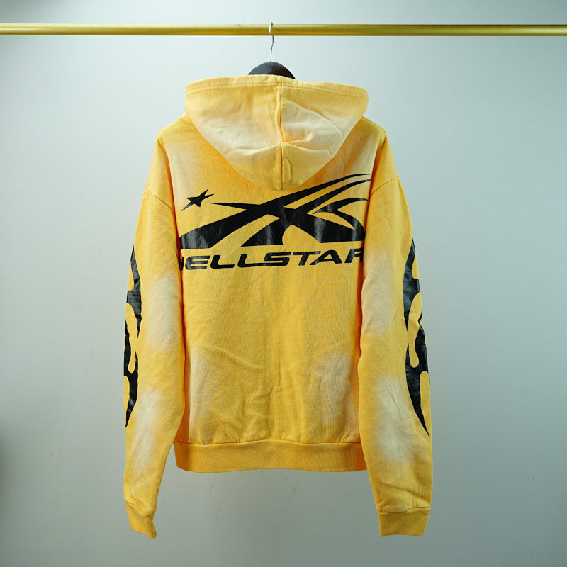 Hellstar Sports Zip-Up Sweatshirtyellow