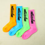 Hellstar Logo Socks （4 Pack） Neon