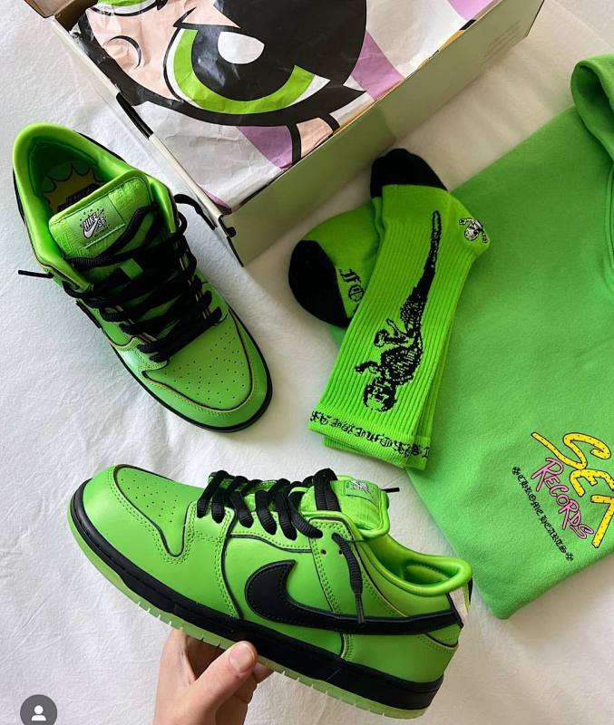 FOTI Skull Crew Socks 3-Pack - Pink/Black/Neon Green/Yellow