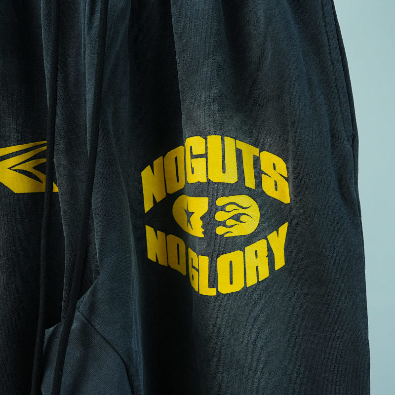Hellstar No Guts No Glory Flare Bottom Sweatpants Midnight Dye Black