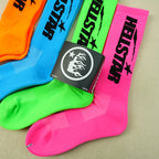 Hellstar Logo Socks （4 Pack） Neon