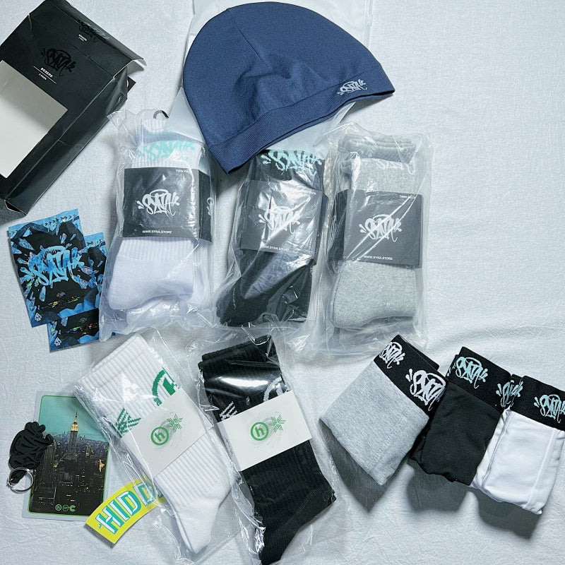 AMIRI Crew Socks - White/Black