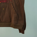 Sp5der Angel Number Hoodie Brown