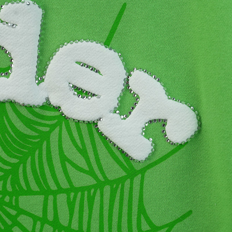 Sp5Der Web Hoodie Slime Green