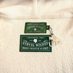 Rhinestone Cotton Wreath Zip Hoodie
