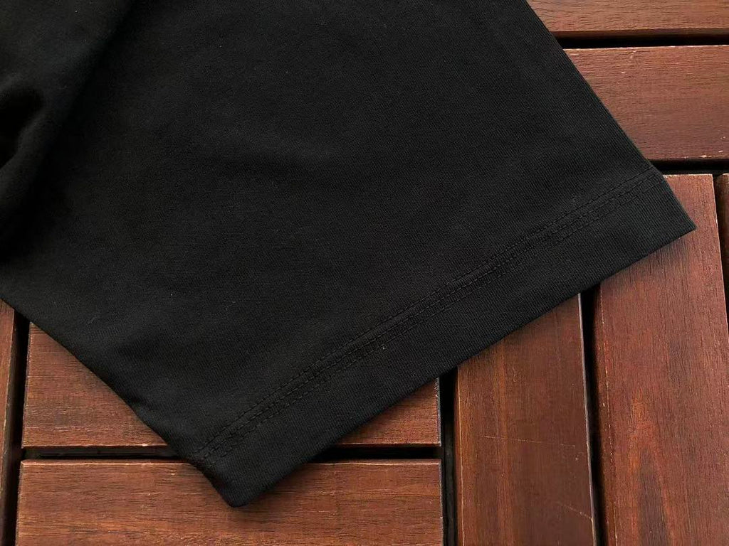 Black Flower Graphic Stussy T-Shirt