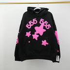 Sp5Der Beluga Angel Number Hoodie Black