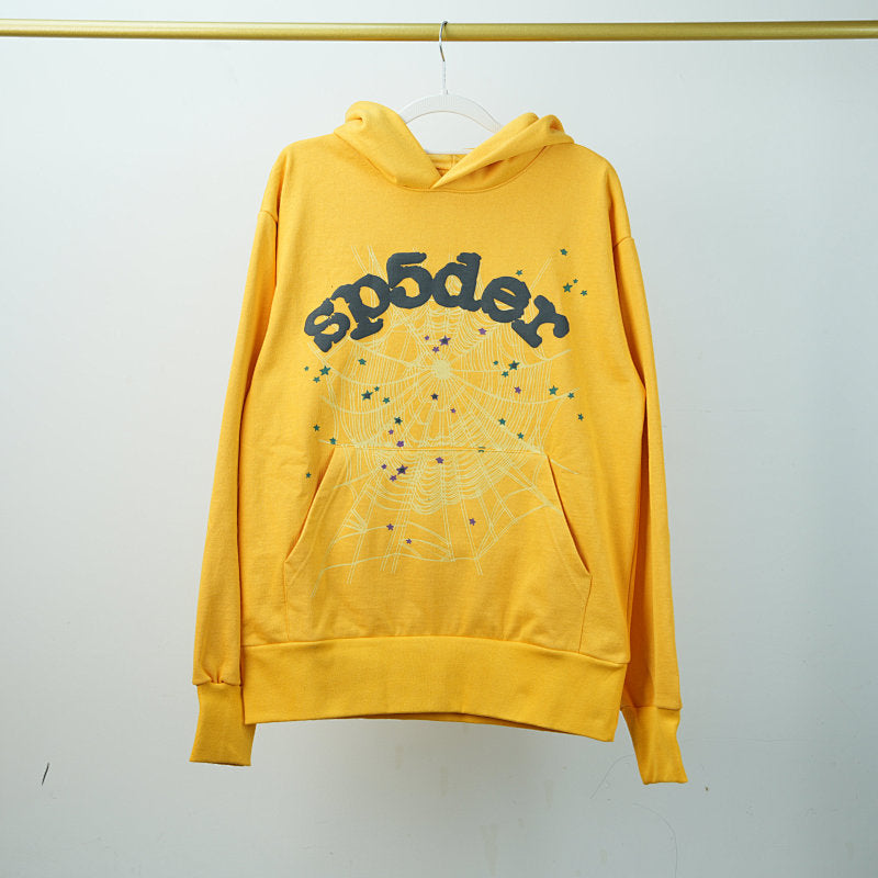 Sp5Der Logo Hoodie Yellow