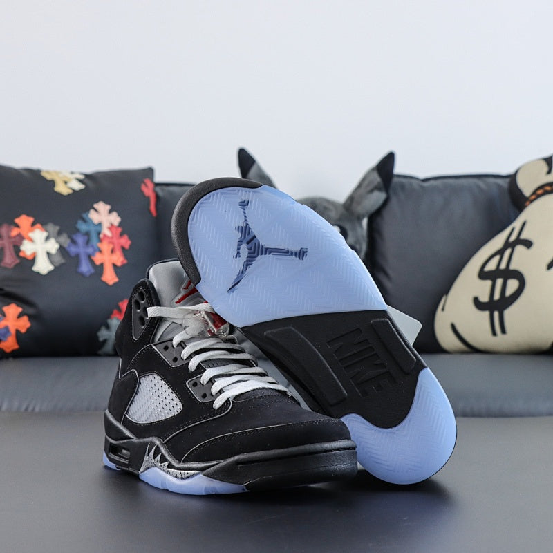 Air Jordan 5 Retro Black Metallic Silver
