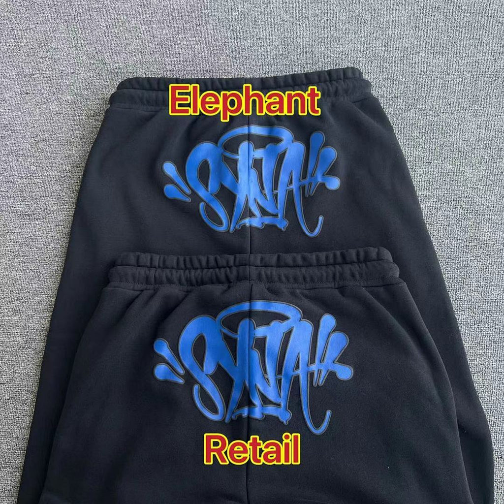 Hoodie Set Black Blue
