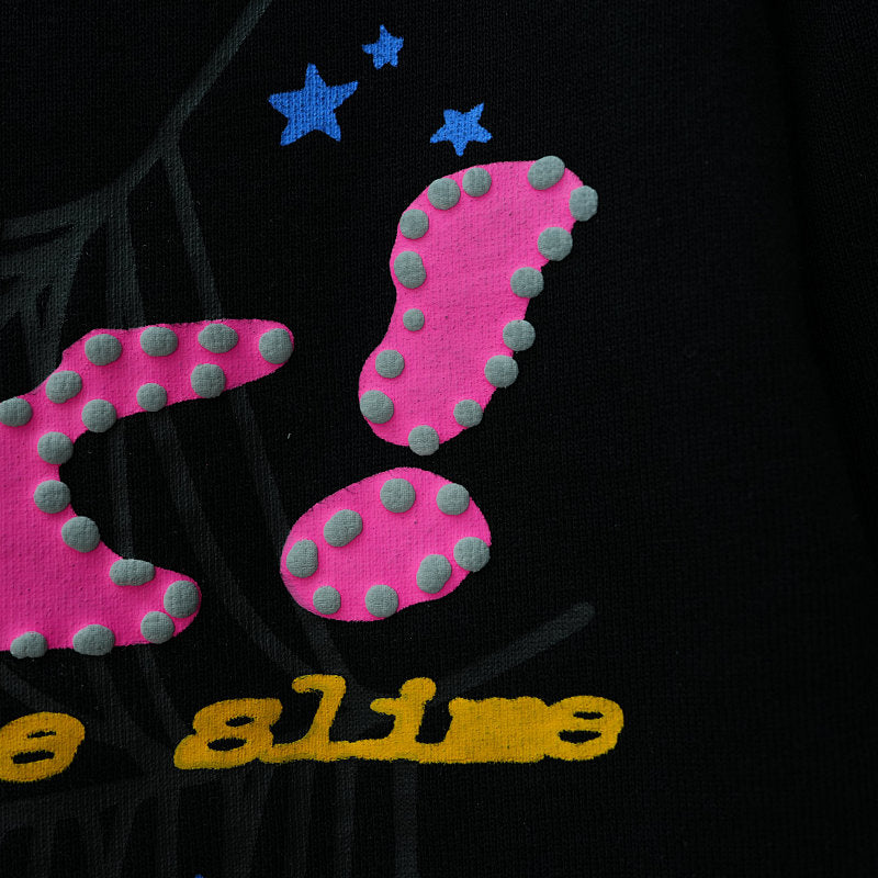 Sp5der P*NK Hoodie Black