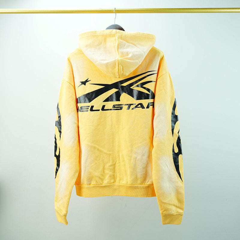 Hellstar Sports Zip-Up Sweatshirtyellow
