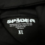 Sp5Der Rhinestone Logo Hoodie Black