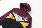 Supreme Football Graphic Colorblock Hooded Windbreaker