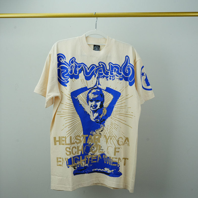 Hellstar Yoga T-Shirt Cream