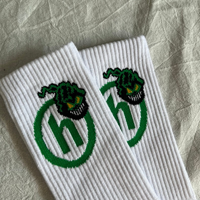 Premium Socks - White/Green