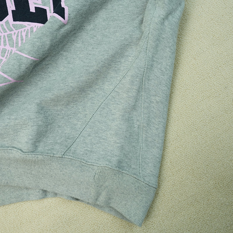 Sp5der Varsity Web Crewneck Heather Grey
