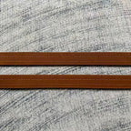 Brick-Embossed Leather Belt - Tan/Cognac