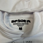Sp5Der Rhinestone Logo Hoodie White